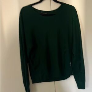Banana Republic deep green crew neck sweater